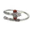 Rudraksha Kada In Pure Silver/Lord Shiva Kada Free Size Unisex Charm Hindu Religion Luck view 1