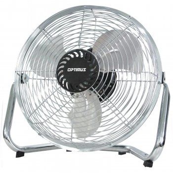 Swivel 12 in. Industrial Grade Chrome Grill High Velocity Fan