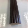 2 INCH Diameter Drapery Fluted Curtain Wood Rod 6 FT (Espresso) view 1