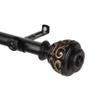 A&F Rod Dcor - Jamila 13/16" Single Curtain Rod 120-170 inch - Black view 2