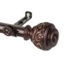 A&F Rod Dcor - Jamila 13/16" Single Curtain Rod 120-170 inch - Cocoa view 2