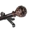 A&F Rod Dcor - Jamila 13/16" Single Curtain Rod 120-170 inch - Cocoa view 3