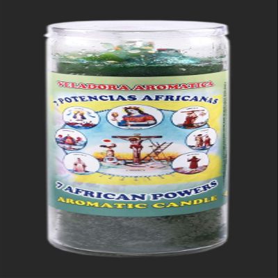6 Pieces Candle Cocktail Aromatic Vela 7 African Powers - 7 POTENCIAS AFRICANAS
