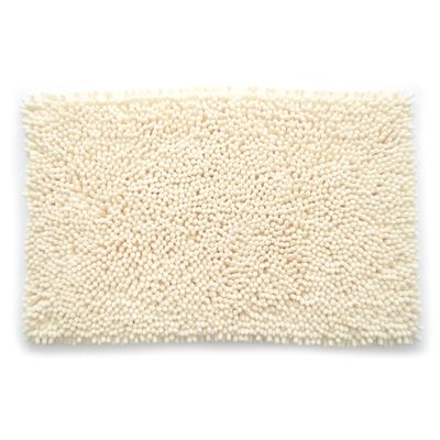 21 x 34 in. Ultra Plush Jumbo Chenille Bath Mat - Cream