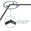 A&F Rod Dcor - Cara 13/16" 6-Sided Bay Window Curtain Rod - Black view 2