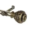 A&F Rod Dcor - Jamila 13/16" Single Curtain Rod 120-170 inch - Antique Brass view 2