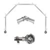 A&F Rod Dcor - Legend 13/16" 5-Sided Bay Window Curtain Rod - Satin Nickel view 1