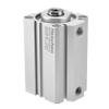 Heschen Pneumatic Compact Aluminum Air Cylinder SDA 50-75 Bore: 50mm Stroke 75mm 1/4 PT Port Size Double Acting view 4