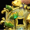 Desktop Fountain Waterfall Creative Tabletop Fountain Feng Shui Wealth Lucky Decoration Golden Cornucopia Resin Waterfall Fountain for Office Living Room Decoration Zen Meditation Waterfall view 3