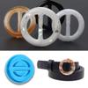 Belt Button Epoxy Resin Mold Napkin Buckle Silicone Mould DIY Crafts Casting Tools Belt Button Epoxy Resin Mold view 4