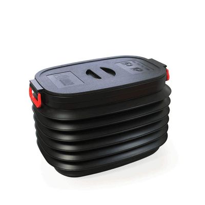 XILIN-1987 Kitchen Trash can Retractable Folding Car Trash Can Large Capacity Trunk Storage Box Outdoor Camping Fishing Bucket Trash Can (Color : Black)