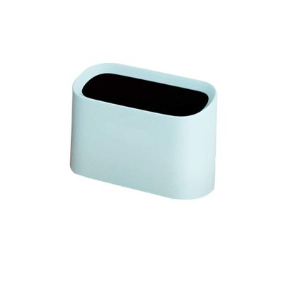 XILIN-1987 Kitchen Trash can Desktop Trash Can, Lightweight Design Mini Creative Kitchen Bedside Table Desktop Storage Box (3 Liters) Trash Can (Color : Blue)