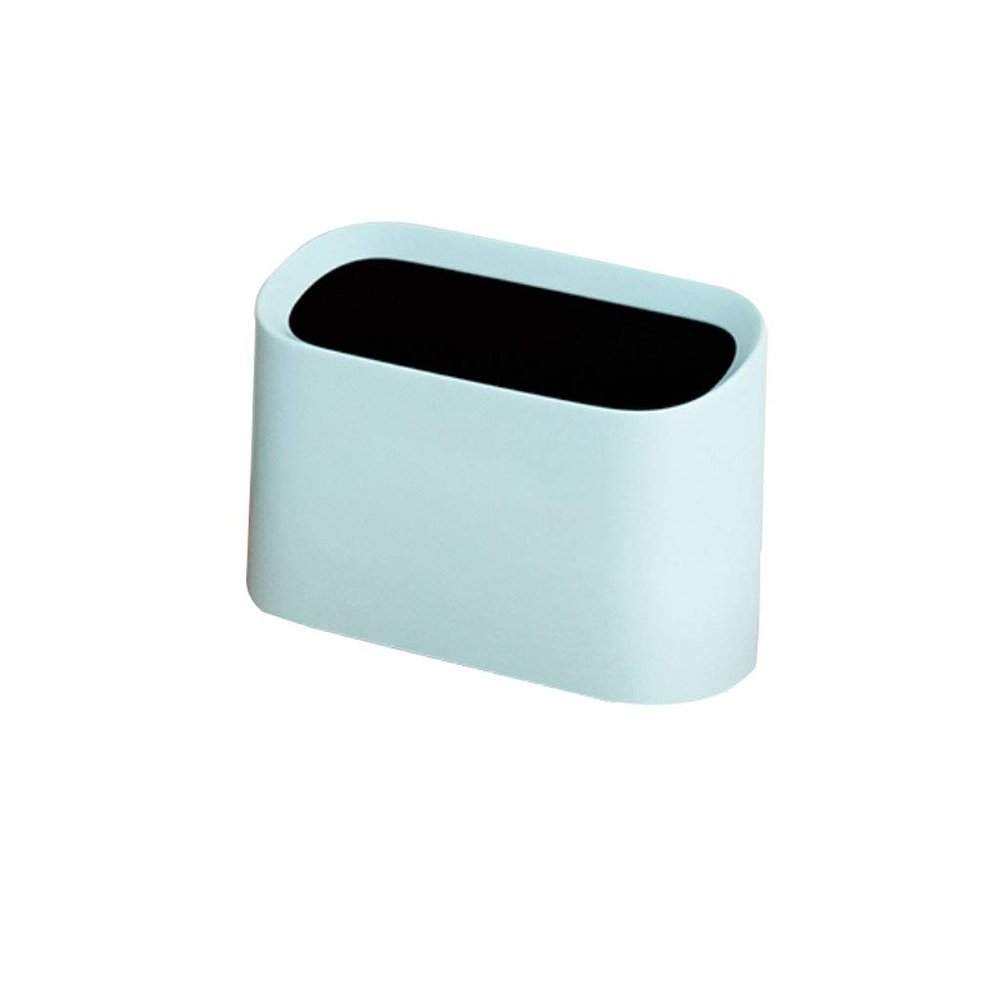 XILIN-1987 Kitchen Trash can Desktop Trash Can, Lightweight Design Mini Creative Kitchen Bedside Table Desktop Storage Box (3 Liters) Trash Can (Color : Blue)