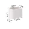XILIN-1987 Kitchen Trash can Desktop Trash Can, Lightweight Design Mini Creative Kitchen Bedside Table Desktop Storage Box (3 Liters) Trash Can (Color : Blue) view 2