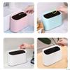 XILIN-1987 Kitchen Trash can Desktop Trash Can, Lightweight Design Mini Creative Kitchen Bedside Table Desktop Storage Box (3 Liters) Trash Can (Color : Blue) view 3