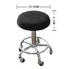 Garneck 1pc Round Stool Cover Bar Stool Slipcover Dining Room Chair Cover Kitchen Stool Covers Cover Per USO Della Circular Tablecloth Cover Pillowcase Office Seat Polyester view 2