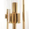 JONJUMP 8 Heads Metal Candelabra Gold Candle Holder Glass Cover Wedding Table Centerpiece Candle Holder Candelabrum Decoration view 4