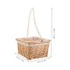 Cabilock 1pc Decorative Rattan Flower Basket Handle Random Style Woven Storage Basket for Home Decor Flower Arrangement and Garden Use view 2
