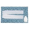 Encasa XO Ironing Mat/Pad (Large 48"x28") with 3mm Padding & Silicone Iron Rest for Steam Pressing on Tabletop or Bed - Heat Resistant, Portable, Quilting & Travel Blanket - Big Leaves Blue view 1