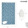 Encasa XO Ironing Mat/Pad (Large 48"x28") with 3mm Padding & Silicone Iron Rest for Steam Pressing on Tabletop or Bed - Heat Resistant, Portable, Quilting & Travel Blanket - Big Leaves Blue view 4