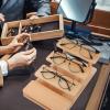 Cabilock 1pc Solid Wood Figurine and Eyewear Display Rack Multi-use Organizer for Sunglasses Eyeglasses and Jewelry for Home and Retail Showcases view 2
