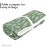Encasa XO Ironing Mat/Pad (Large 48"x28") with 3mm Padding & Silicone Iron Rest for Steam Pressing on Tabletop or Bed - Heat Resistant, Portable, Quilting & Travel Blanket - Big Leaves Green view 3