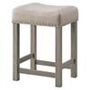 Acme Wandella 4-Piece Wooden Counter Dining Set in White and Rustic Oak view 2