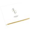 Andaz Press Personalized Wedding Guestbook with Gold Accents, Minimal Monogram Design White Guest Sign in Guest Registry 120 Pages 8.5 X 8.5 Memories Book for DIY, Scrapbook, Photo Album view 1