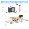 Sezanrpt 12 Inches Acrylic Wall Shelves 2 Pack, Floating Shelf for Wall Mounting, Acrylic Display Ledges for Funko Pop Figures, Home Dcor, Living Room, Gaming Room, Plants(12 inch, Clear) view 4