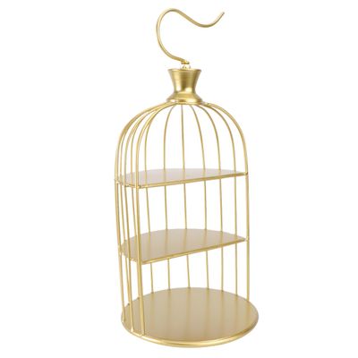 3 Tier Metal Bird Cage Cupcake Cake Stand, Dessert Display for Wedding, Party, Birthday, Baby Shower Celebrations, Home Decoration