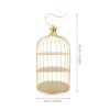 3 Tier Metal Bird Cage Cupcake Cake Stand, Dessert Display for Wedding, Party, Birthday, Baby Shower Celebrations, Home Decoration view 4