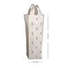 Bonamaison Digitally Printed 50% Cotton - 50% Polyester Wine Bag, Bottle Bag, Wine Bottle Covers, Wine Holder Bag, Size: 31 x 9 cm, Multicolor, Digitally Printed Cotton - Polyester Wine Bag view 3