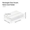 FINGERINSPIRE 12 Pcs Acrylic Place Card Holder Guest Names Holder, Slotted Holder for Signs and Displays, Perfect for Weddings, Parties, Table Numbers, Guest Names, Food Signs view 2