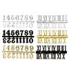 DOITOOL 6pcs Wall Clock Numerals Kit Arabic Roman Number Replacement for Clock Repair and Colors view 1