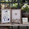 Y&K Homish Guest Book for Wedding Alternative Rustic Wedding Decorations for Reception Wedding Signs Guest Book with Pen Disply Wedding Picture Frame view 3