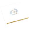 Andaz Press Personalized Wedding Guestbook with Gold Accents, Light Blue Watercolor Wash White Guest Sign in Guest Registry 120 Pages 8.5 X 8.5 Memories Book for DIY, Scrapbook, Photo Album view 1