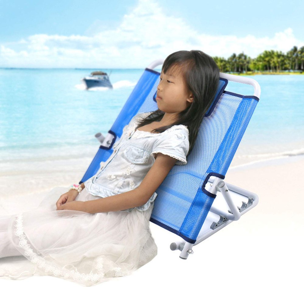 Adjustable Padded Beach Travel Back Rest Deluxe Disability Healthcare Adjustable Fabric Bed Back Rest Bed Support Sit Up or Reclined Position for Bed Beach Travel Lounge Camping for bed