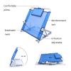 Adjustable Padded Beach Travel Back Rest Deluxe Disability Healthcare Adjustable Fabric Bed Back Rest Bed Support Sit Up or Reclined Position for Bed Beach Travel Lounge Camping for bed view 3