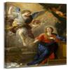 artprints1stop Canvas Print Wall Art - The Annunciation by Luca Giordano - 24x36 inches view 1
