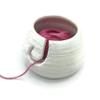 Handmade Ceramic Yarn Bowl for Knitters view 2