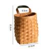 Handmade Woven Hanging Basket,Wall Hanging Flower Basket Organizer Fruit Vegetable Toys Rattan Box Home Decoration Style 2 view 2