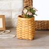 Handmade Woven Hanging Basket,Wall Hanging Flower Basket Organizer Fruit Vegetable Toys Rattan Box Home Decoration Style 2 view 3