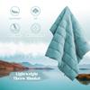 puredown Soft Feather Down Throw Blanket Lightweight Packable Couch Throw for Indoor and Outdoor Use, Throw 50"X70", Teal Blue view 2