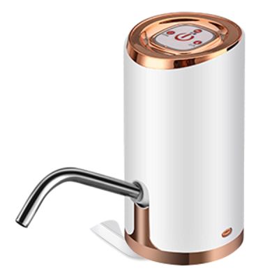 Water Pump Dispenser Water Bottle Pump Mini Bottled Water Electric Pump USB Charging Automatic Portable Bottle Switch Base Gold