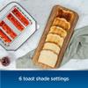 Oster 4-Slice Toaster Touch Screen Stainless Steel Digital Timer 6 Shade Settings Easy to Clean Removable Crumb Tray view 3