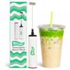 MatchaBar Electric Milk Frother Hand Blender - Stainless Steel Electric Matcha Whisk, Handheld Drink Mixer for Coffee, Greens & Protein - Easy to Clean USB Rechargeable High-Speed Immersion Blender view 1
