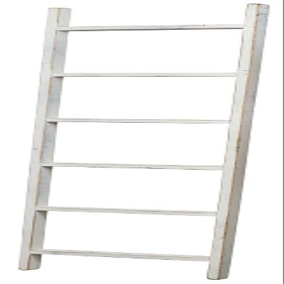 Furniture Barn USA Country-Style 6' Decorative Ladder, Antique White