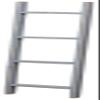 Furniture Barn USA Country-Style 4' Decorative Ladder, Gray view 1