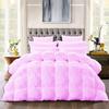 Wega Linen All-Season Luxury Pinch Pleated Pintuck California King (110'' x 98'') 3 Piece Quilted Comforter Set Microfiber Fill Box Stitched with 4 Corner tabs Pink view 1