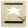 Furniture Barn USA Country-Style Star Shutter, Whole Wheat Beige view 1